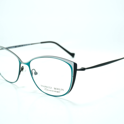 • MARWITZ BERLIN M112 50 Turquoise Silver – Germany Designer Eyeglasses
