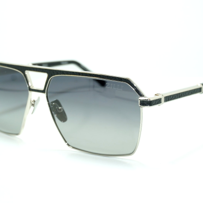 • ZILLI ZI 65112 C03 Silver Gray – France Designer Sunglasses