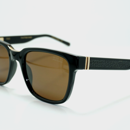• ZILLI ZI 65104 C01 Black Brown – France Designer Sunglasses