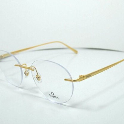 • OMEGA OM 5008-H 030 Gold – Switzerland Designer Eyeglasses