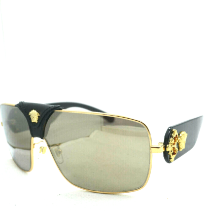 • VERSACE 2207-Q-A 1002/5 Gold Gray – Italy Designer Sunglasses
