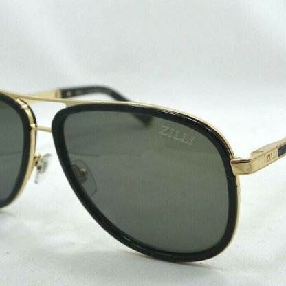 • ZILLI ZI 65017 C0 Black Gray – France Designer Sunglasses