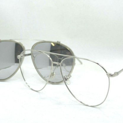 LINDA FARROW LF/744/7 WITH MIRRORED CLIP ON EYEGLASSES FRAME