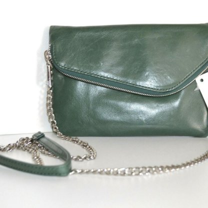 HOBO Women’s Clutch Wristlet Green Leather