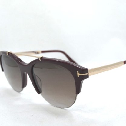 • TOM FORD ADRENNE TF517 69T Burgundy/Gold Brown – Italy Designer Sunglasses