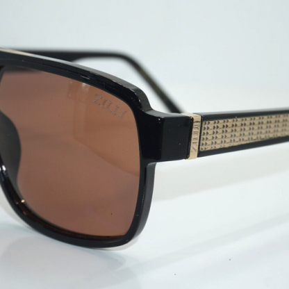 • ZILLI ZI 65060 C01 Black Brown – France Designer Sunglasses
