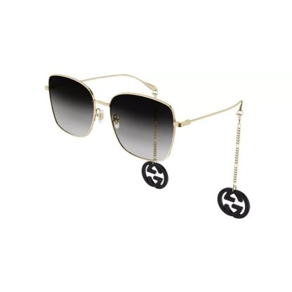 • GUCCI GG 1030SK 001 Gold Gray – Italy Designer Sunglasses